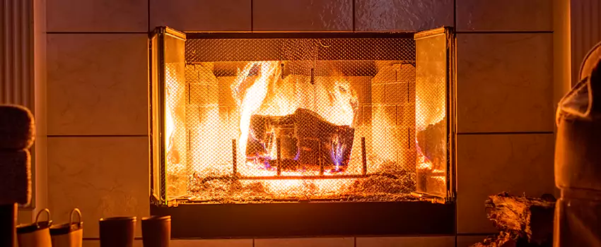 Mendota Hearth Landscape Fireplace Installation in Hagerstown, Maryland
