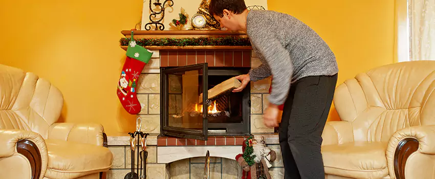 Rusted Metal Fireplace Restoration in Hagerstown, Maryland